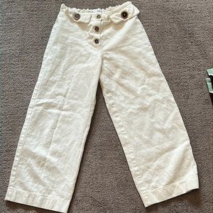 White Zara pant lightly warn